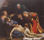 CARRACCI, Annibale Lamentation of Christ df painting